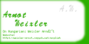 arnot weixler business card